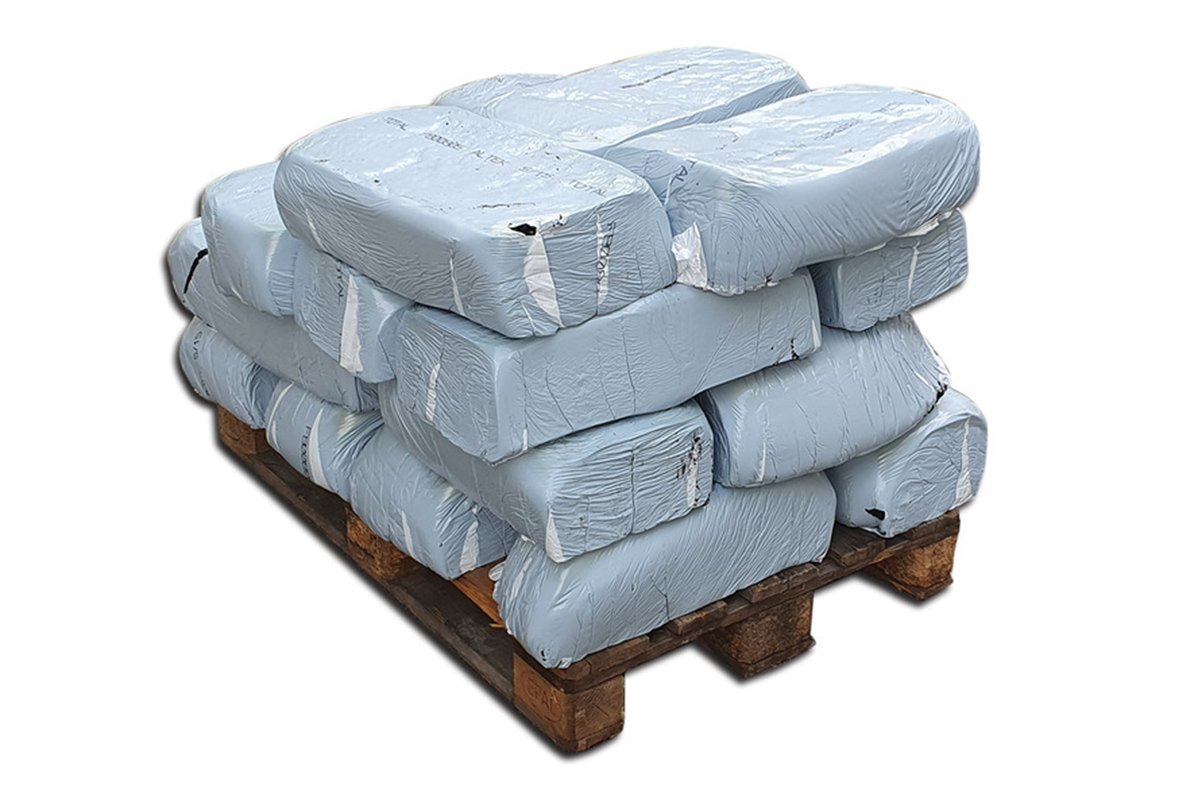 Blockbitumen-Blöcke auf Palette