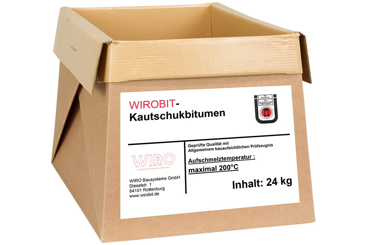 WIROBIT Kautschukbitumen für mehrlagige Flachdachabdichtung